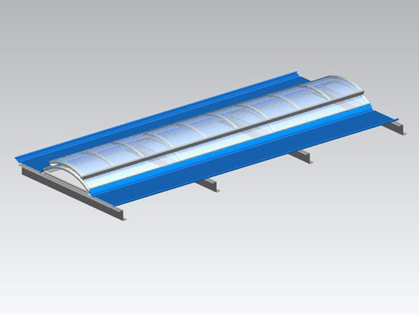 
圆拱型电动采光排烟天窗
